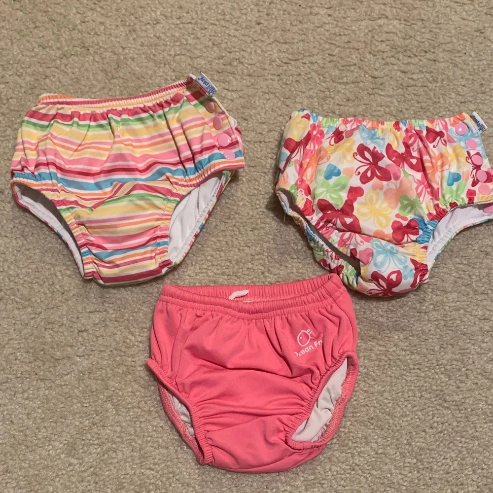 i play. Pink and Multicolor Diaper Covers